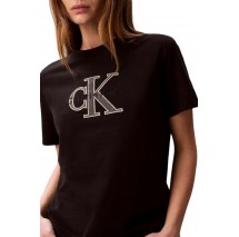 CALVIN KLEIN JEANS HERO CLASSIC MONOLOGO NEW TEC T-SHIRT ΜΠΛΟΥΖΑ ΓΥΝΑΙΚΕΙΑ BLACK