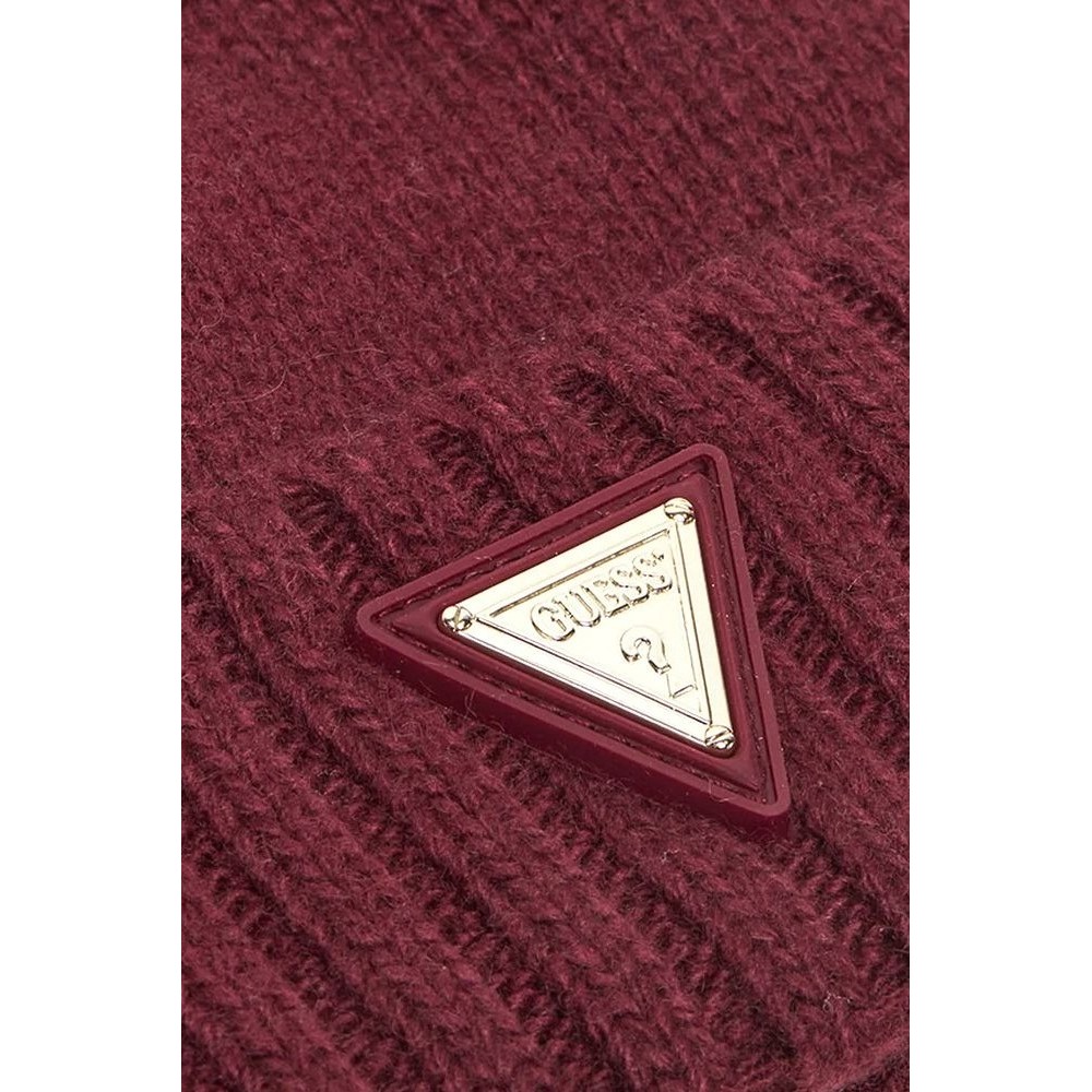 GUESS BEANIE SWEATER ΣΚΟΥΦΟΣ ΓΥΝΑΙΚΕΙΟΣ BORDEAUX
