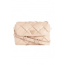 GUESS ZAINA FLAP SHOULDER ΤΣΑΝΤΑ ΓΥΝΑΙΚΕΙΑ STONE