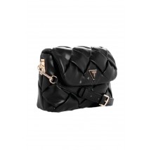 GUESS ZAINA FLAP SHOULDER ΤΣΑΝΤΑ ΓΥΝΑΙΚΕΙΑ BLACK