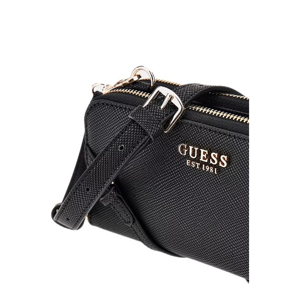 GUESS BRAMINA CROSSBODY ORGANIZER ΤΣΑΝΤΑ ΓΥΝΑΙΚΕΙΑ BLACK