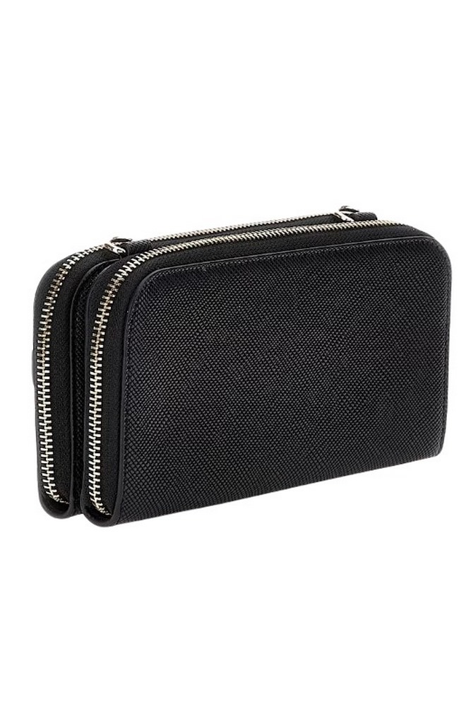 GUESS BRAMINA CROSSBODY ORGANIZER ΤΣΑΝΤΑ ΓΥΝΑΙΚΕΙΑ BLACK