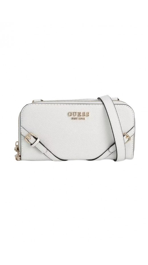 GUESS BRAMINA CROSSBODY ORGANIZER ΤΣΑΝΤΑ ΓΥΝΑΙΚΕΙΑ WHITE