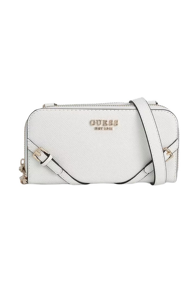 GUESS BRAMINA CROSSBODY ORGANIZER ΤΣΑΝΤΑ ΓΥΝΑΙΚΕΙΑ WHITE