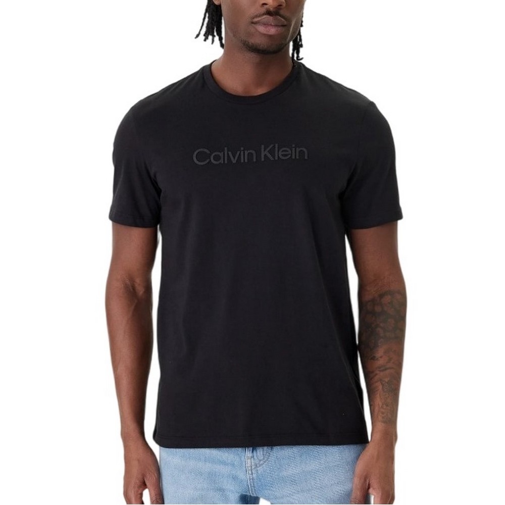CALVIN KLEIN 30S EU WHOLESALE SPORTSWEAR GRAP T-SHIRT ΜΠΛΟΥΖΑ ΑΝΔΡΙΚΗ BLACK