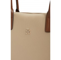 TOMMY HILFIGER POPETTE TOTE ΤΣΑΝΤΑ ΓΥΝΑΙΚΕΙΑ BEIGE
