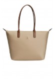 TOMMY HILFIGER POPETTE TOTE ΤΣΑΝΤΑ ΓΥΝΑΙΚΕΙΑ BEIGE