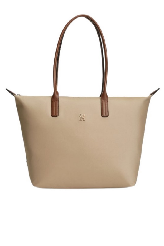 TOMMY HILFIGER POPETTE TOTE ΤΣΑΝΤΑ ΓΥΝΑΙΚΕΙΑ BEIGE