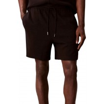 CALVIN KLEIN JEANS HD COTTON WAFFLE SHORT ΒΕΡΜΟΥΔΑ ΑΝΔΡΙΚΗ BLACK