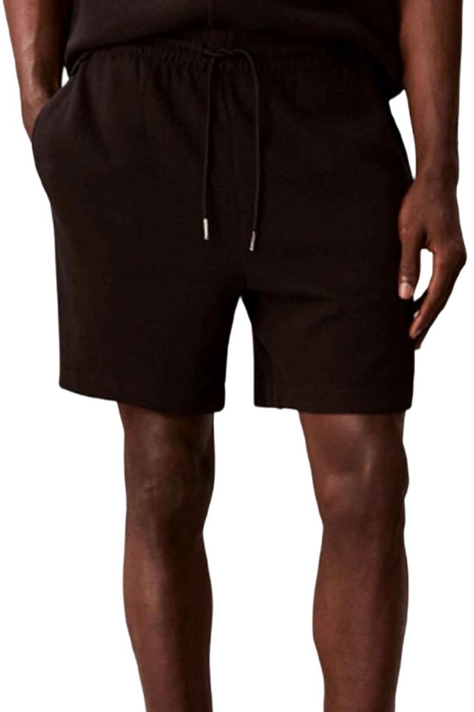 CALVIN KLEIN JEANS HD COTTON WAFFLE SHORT ΒΕΡΜΟΥΔΑ ΑΝΔΡΙΚΗ BLACK