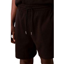 CALVIN KLEIN JEANS HD COTTON WAFFLE SHORT ΒΕΡΜΟΥΔΑ ΑΝΔΡΙΚΗ BLACK