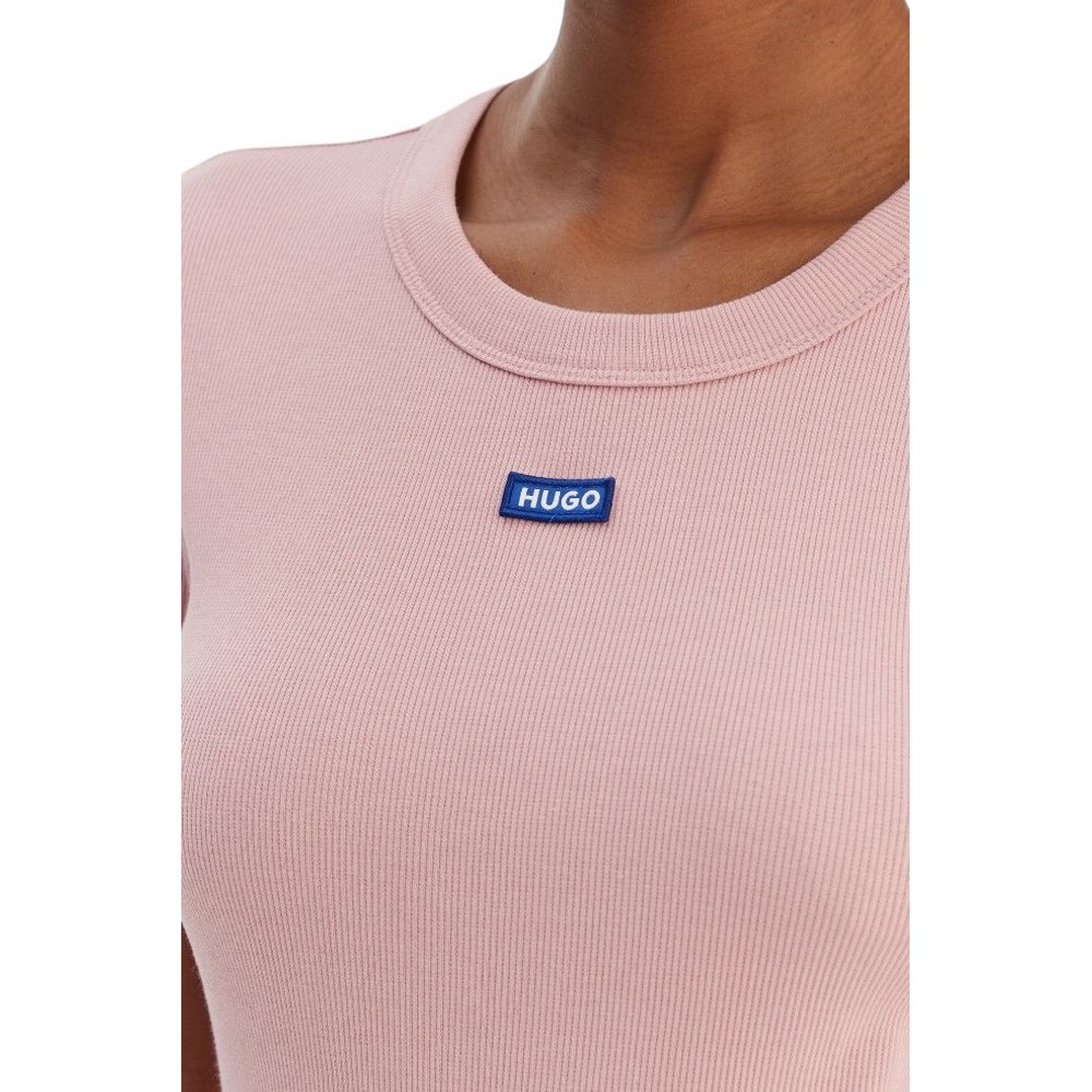 HUGO BOSS JERSEY EASEY TEE B T-SHIRT ΜΠΛΟΥΖΑ ΓΥΝΑΙΚΕΙΑ ROSE
