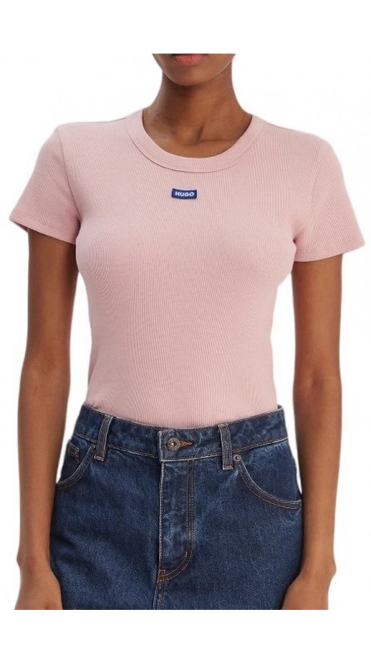 HUGO BOSS JERSEY EASEY TEE B T-SHIRT ΜΠΛΟΥΖΑ ΓΥΝΑΙΚΕΙΑ ROSE