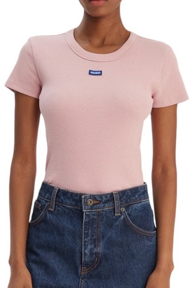 HUGO BOSS JERSEY EASEY TEE B T-SHIRT ΜΠΛΟΥΖΑ ΓΥΝΑΙΚΕΙΑ ROSE