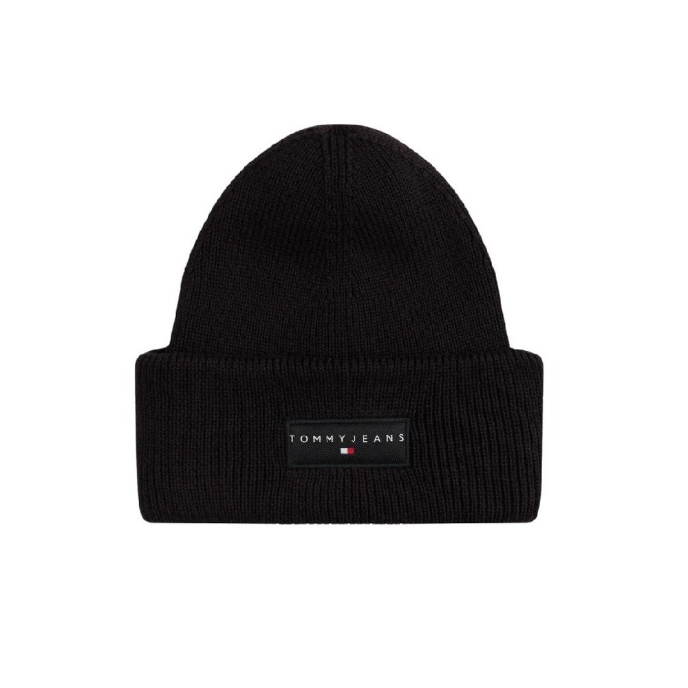 TOMMY JEANS  LINEAR BEANIE ΣΚΟΥΦΟΣ ΑΝΔΡΙΚΟΣ BLACK