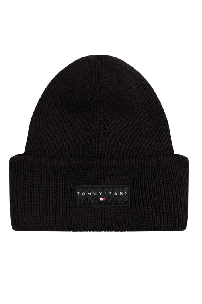 TOMMY JEANS  LINEAR BEANIE ΣΚΟΥΦΟΣ ΑΝΔΡΙΚΟΣ BLACK