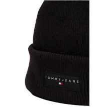 TOMMY JEANS  LINEAR BEANIE ΣΚΟΥΦΟΣ ΑΝΔΡΙΚΟΣ BLACK