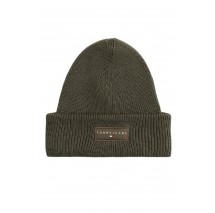 TOMMY JEANS  LINEAR BEANIE ΣΚΟΥΦΟΣ ΑΝΔΡΙΚΟΣ KHAKI