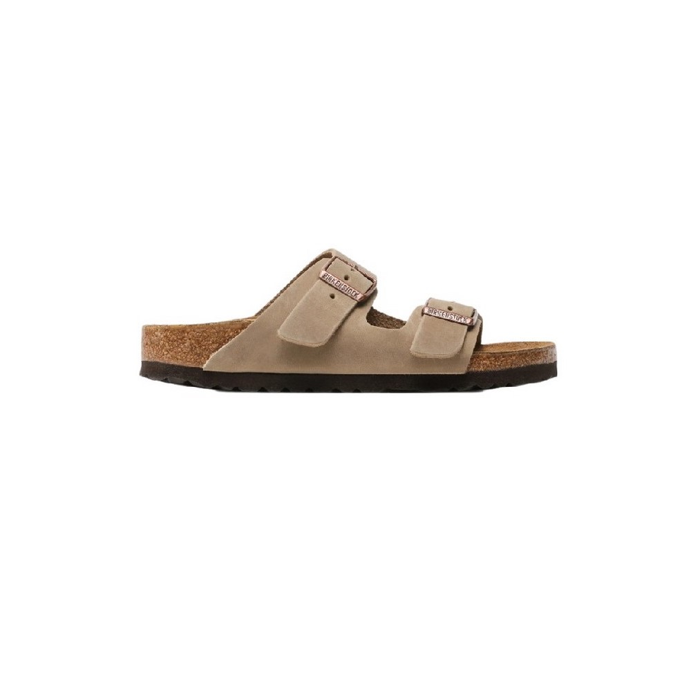 BIRKENSTOCK S26 LEATHER ARIZONA LEOI NARROW CORE ESSENTIAL ΠΑΝΤΟΦΛΑ UNISEX TAUPE