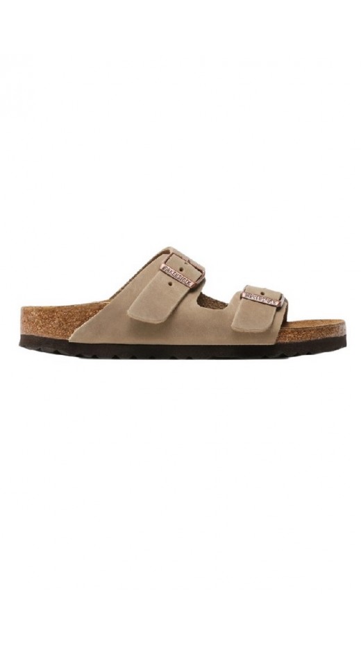 BIRKENSTOCK S26 LEATHER ARIZONA LEOI NARROW CORE ESSENTIAL ΠΑΝΤΟΦΛΑ UNISEX TAUPE