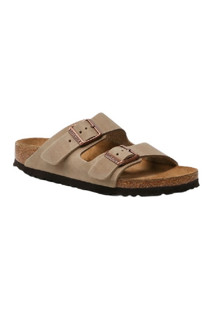 BIRKENSTOCK S26 LEATHER ARIZONA LEOI NARROW CORE ESSENTIAL ΠΑΝΤΟΦΛΑ UNISEX TAUPE