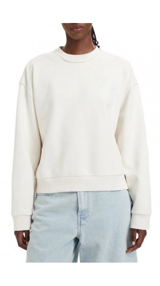 HUGO BOSS DISMOOLIE JERSEY SWEATSHIRT ΜΠΛΟΥΖΑ ΦΟΥΤΕΡ ΓΥΝΑΙΚΕΙΑ OFF WHITE