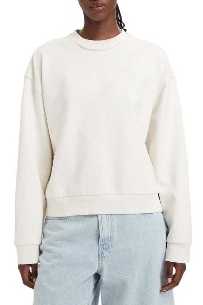 HUGO BOSS DISMOOLIE JERSEY SWEATSHIRT ΜΠΛΟΥΖΑ ΦΟΥΤΕΡ ΓΥΝΑΙΚΕΙΑ OFF WHITE