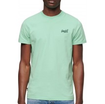 SUPERDRY ESSENTIAL LOGO EMB T-SHIRT ΜΠΛΟΥΖΑ ΑΝΔΡΙΚΗ MINT