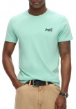 SUPERDRY ESSENTIAL LOGO EMB T-SHIRT ΜΠΛΟΥΖΑ ΑΝΔΡΙΚΗ MINT
