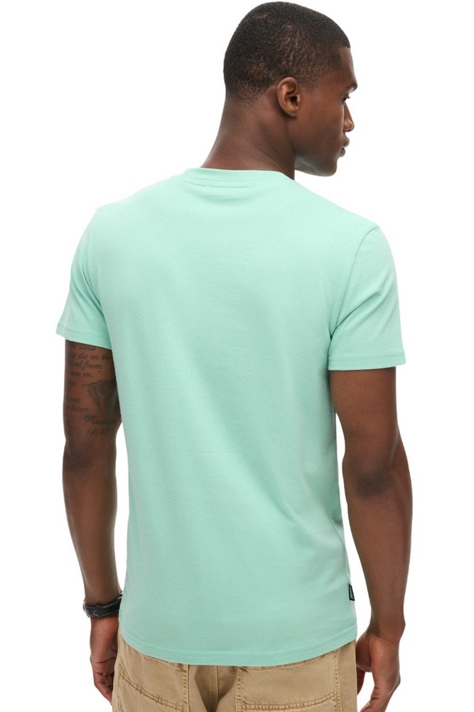 SUPERDRY ESSENTIAL LOGO EMB T-SHIRT ΜΠΛΟΥΖΑ ΑΝΔΡΙΚΗ MINT