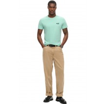 SUPERDRY ESSENTIAL LOGO EMB T-SHIRT ΜΠΛΟΥΖΑ ΑΝΔΡΙΚΗ MINT