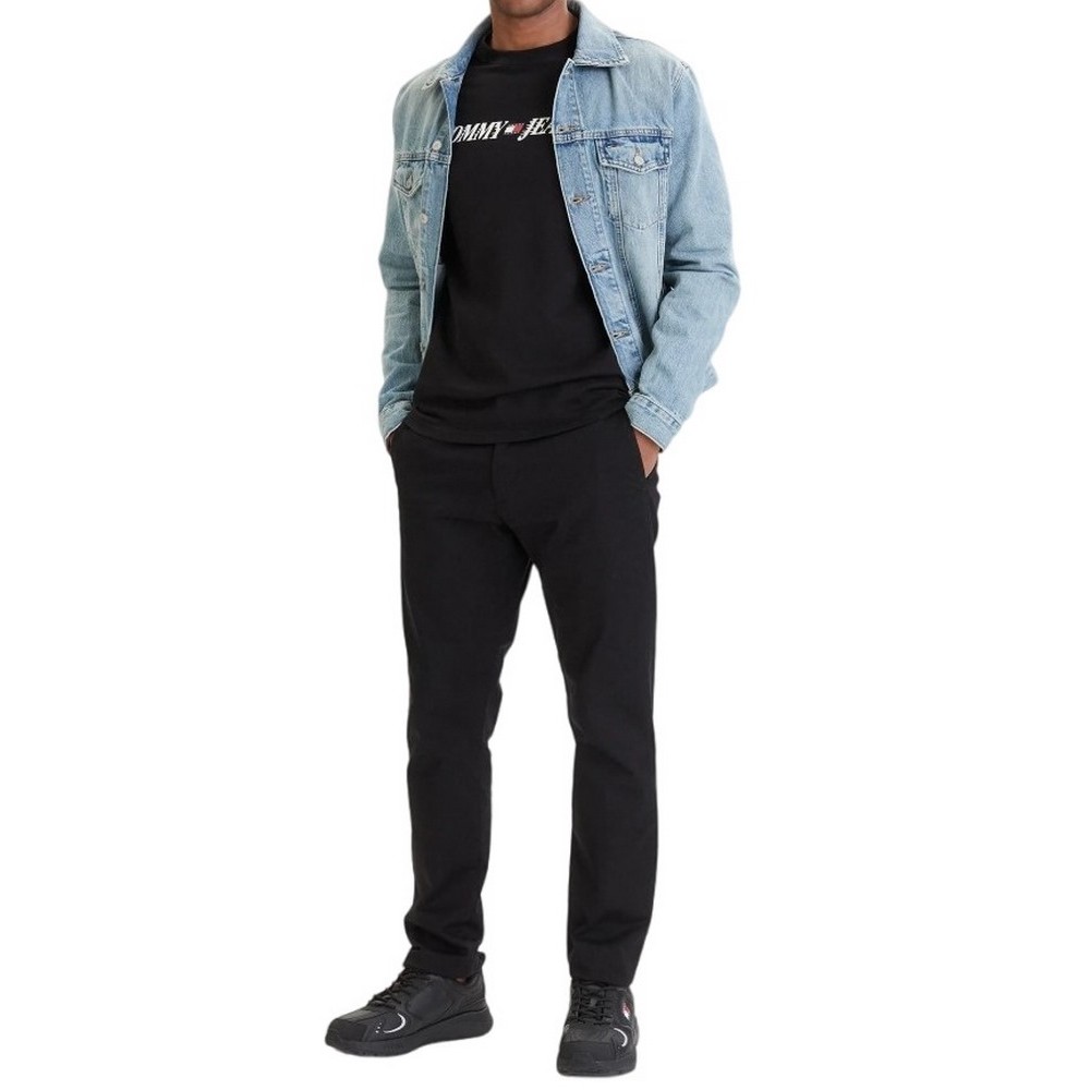 TOMMY JEANS REG VINTAGE LA T-SHIRT ΜΠΛΟΥΖΑ ΑΝΔΡΙΚΗ BLACK