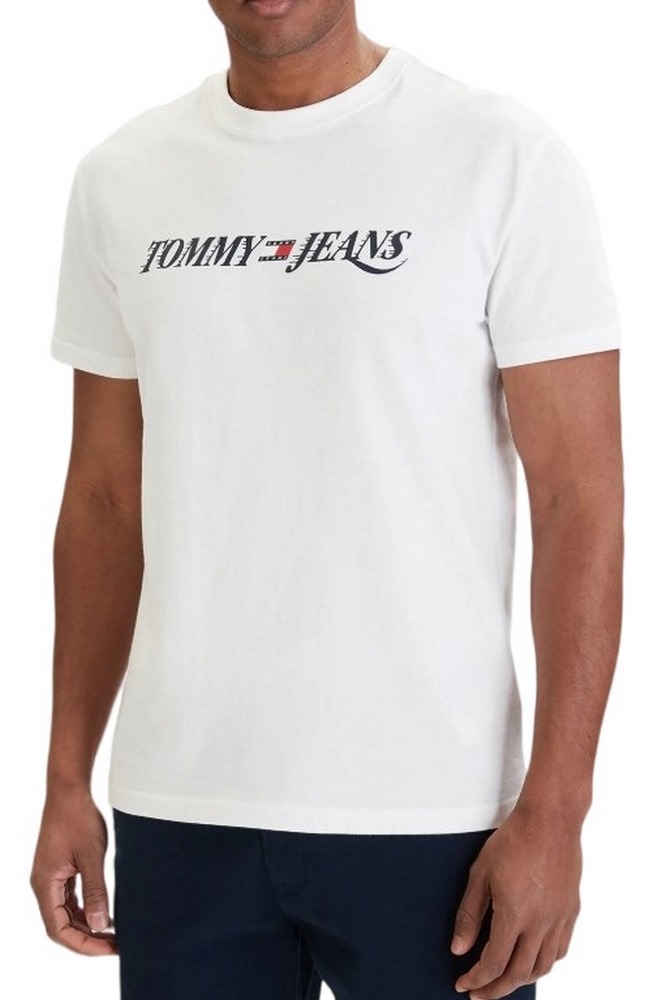 TOMMY JEANS REG VINTAGE LA T-SHIRT ΜΠΛΟΥΖΑ ΑΝΔΡΙΚΗ ECRU