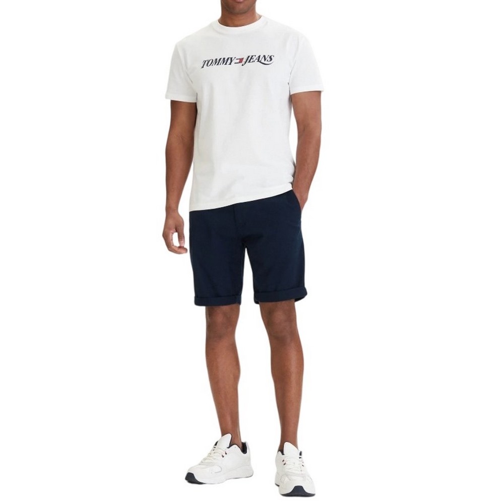 TOMMY JEANS REG VINTAGE LA T-SHIRT ΜΠΛΟΥΖΑ ΑΝΔΡΙΚΗ ECRU