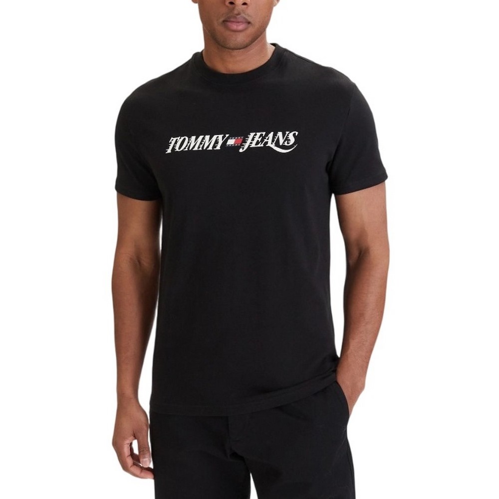 TOMMY JEANS REG VINTAGE LA T-SHIRT ΜΠΛΟΥΖΑ ΑΝΔΡΙΚΗ BLACK