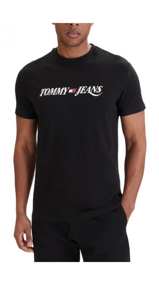 TOMMY JEANS REG VINTAGE LA T-SHIRT ΜΠΛΟΥΖΑ ΑΝΔΡΙΚΗ BLACK