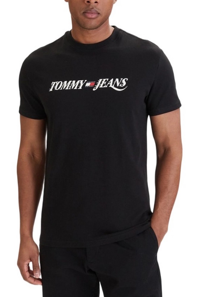TOMMY JEANS REG VINTAGE LA T-SHIRT ΜΠΛΟΥΖΑ ΑΝΔΡΙΚΗ BLACK