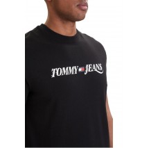 TOMMY JEANS REG VINTAGE LA T-SHIRT ΜΠΛΟΥΖΑ ΑΝΔΡΙΚΗ BLACK