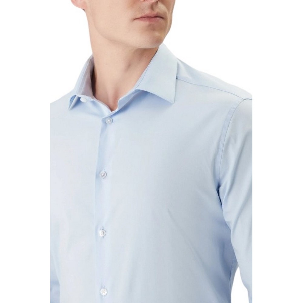 CALVIN KLEIN REG ESNTL POPLIN NOS STR SLD ΠΟΥΚΑΜΙΣΟ ΑΝΔΡΙΚΟ CIEL