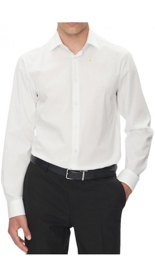 CALVIN KLEIN REG ESNTL POPLIN NOS STR SLD ΠΟΥΚΑΜΙΣΟ ΑΝΔΡΙΚΟ WHITE