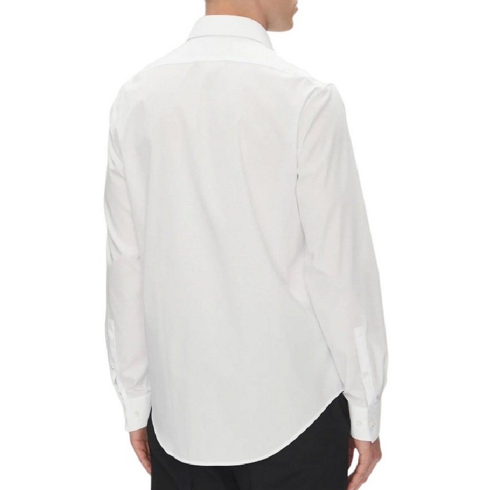 CALVIN KLEIN REG ESNTL POPLIN NOS STR SLD ΠΟΥΚΑΜΙΣΟ ΑΝΔΡΙΚΟ WHITE