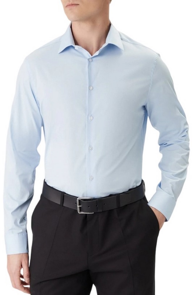 CALVIN KLEIN REG ESNTL POPLIN NOS STR SLD ΠΟΥΚΑΜΙΣΟ ΑΝΔΡΙΚΟ CIEL