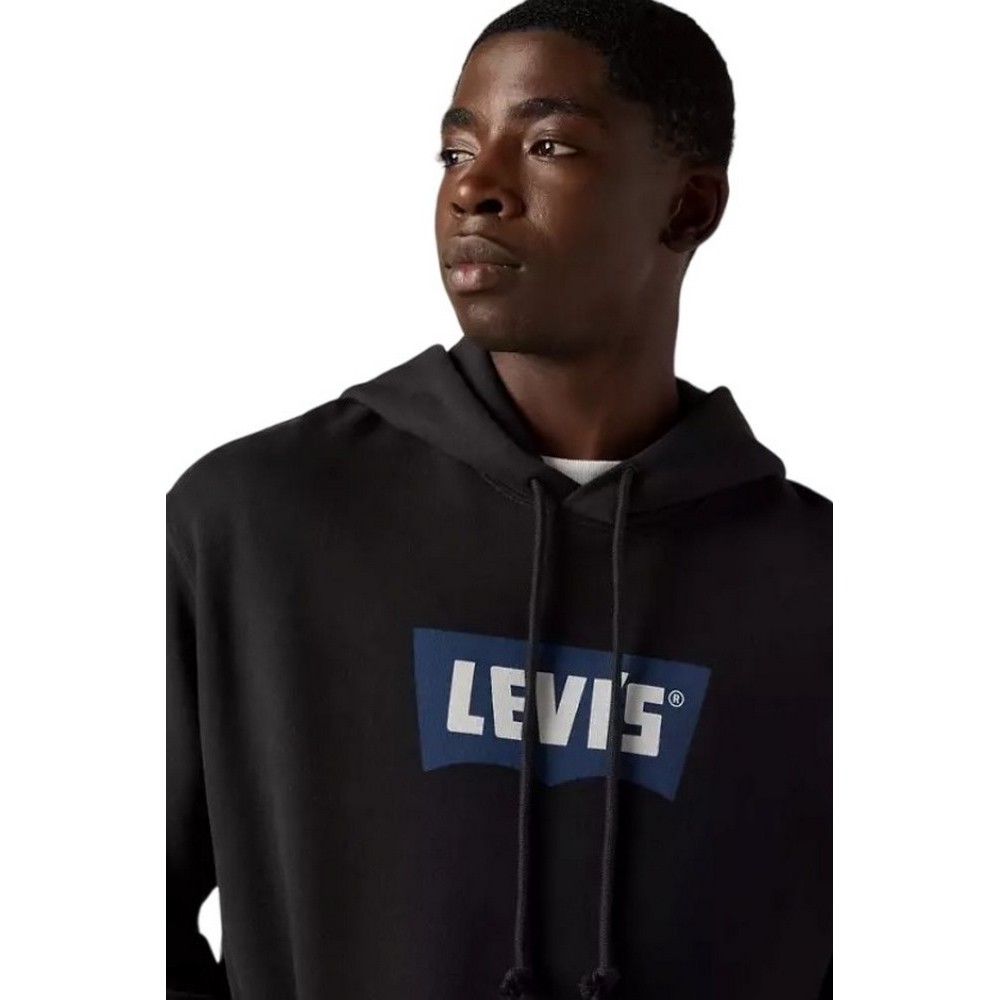 LEVIS® PREMIUM GRAPHIC HOODIE ΦΟΥΤΕΡ ΜΠΛΟΥΖΑ ΑΝΔΡΙΚΗ BLACK