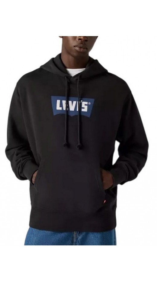LEVIS® PREMIUM GRAPHIC HOODIE ΦΟΥΤΕΡ ΜΠΛΟΥΖΑ ΑΝΔΡΙΚΗ BLACK