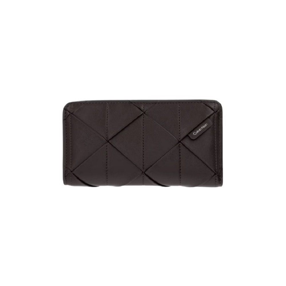 CALVIN KLEIN WOVEN PASSPORT LONGFOLD ΠΟΡΤΟΦΟΛΙ ΓΥΝΑΙΚΕΙΟ BROWN
