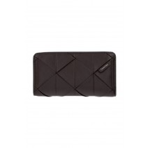 CALVIN KLEIN WOVEN PASSPORT LONGFOLD ΠΟΡΤΟΦΟΛΙ ΓΥΝΑΙΚΕΙΟ BROWN