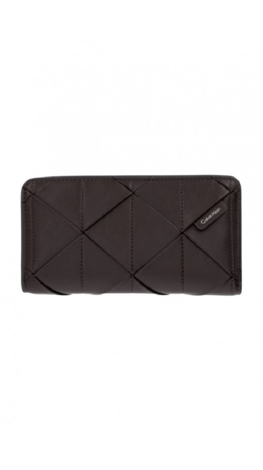 CALVIN KLEIN WOVEN PASSPORT LONGFOLD ΠΟΡΤΟΦΟΛΙ ΓΥΝΑΙΚΕΙΟ BROWN