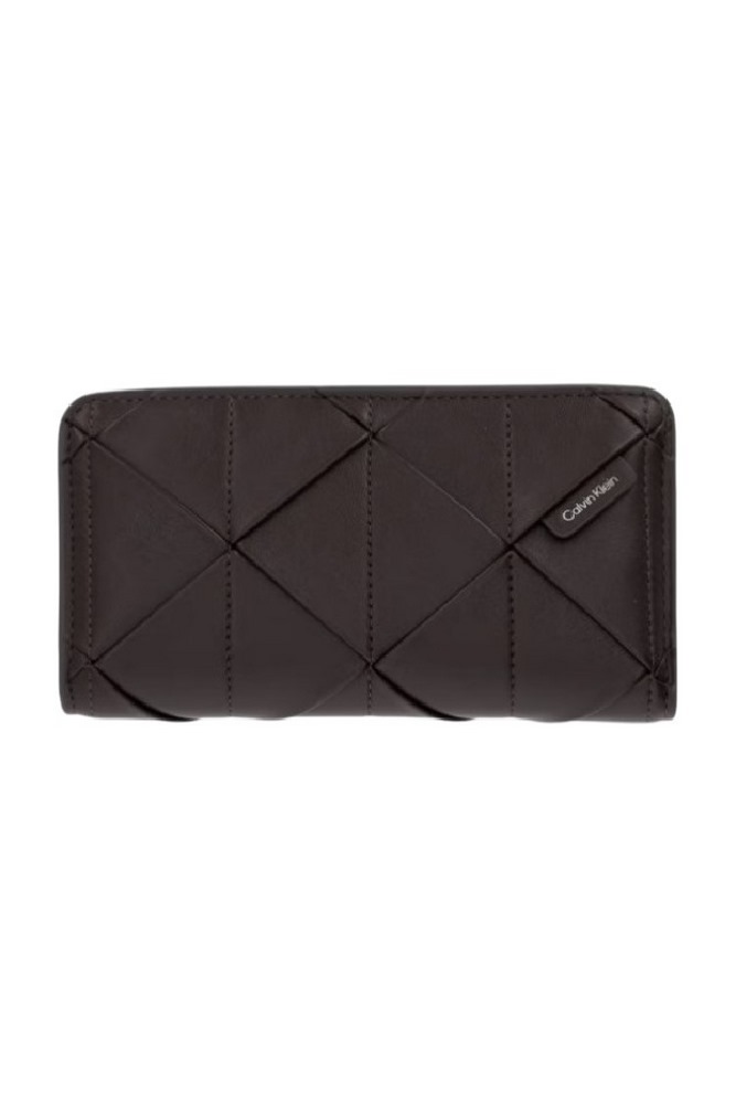 CALVIN KLEIN WOVEN PASSPORT LONGFOLD ΠΟΡΤΟΦΟΛΙ ΓΥΝΑΙΚΕΙΟ BROWN