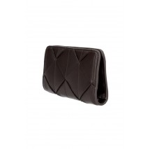 CALVIN KLEIN WOVEN PASSPORT LONGFOLD ΠΟΡΤΟΦΟΛΙ ΓΥΝΑΙΚΕΙΟ BROWN