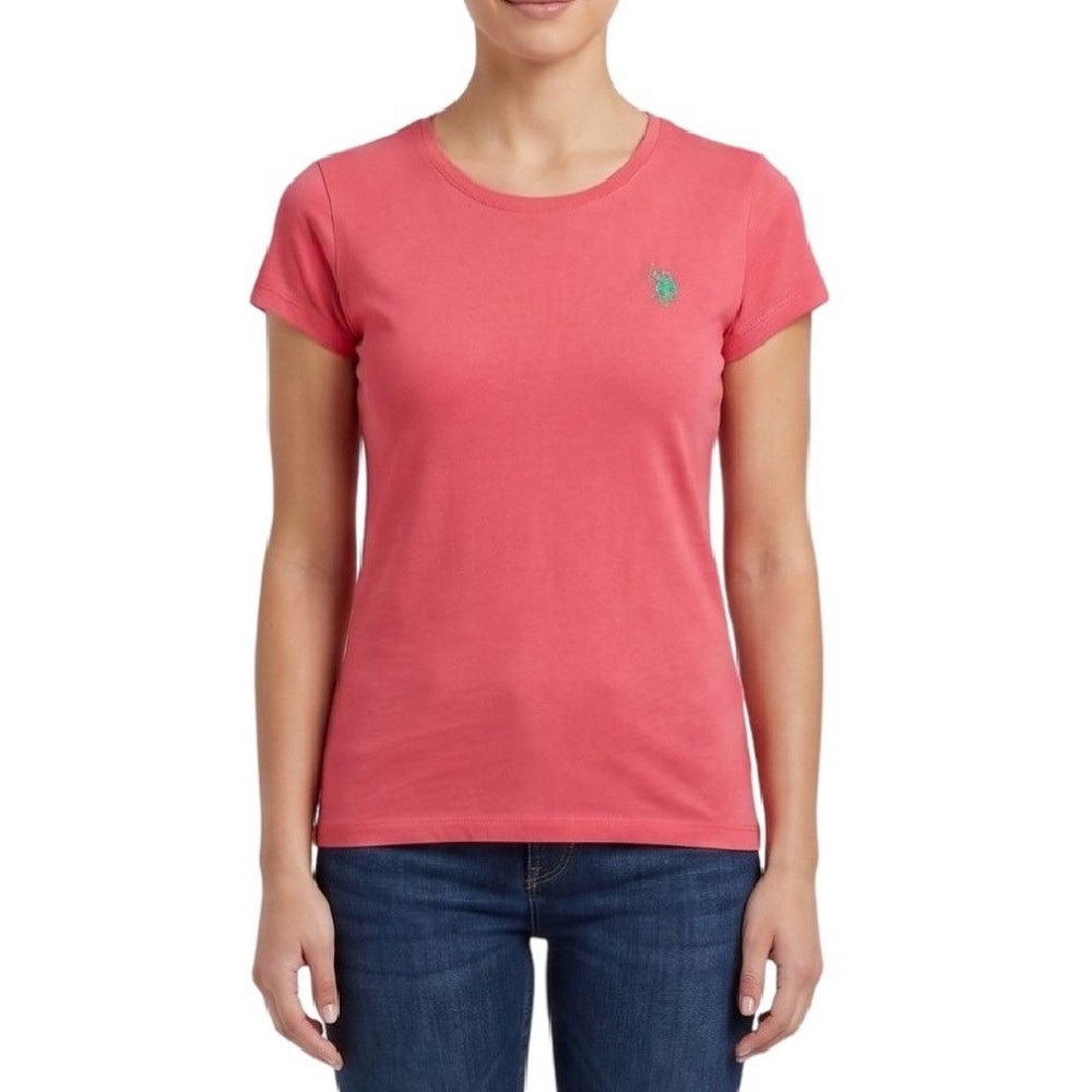 U.S.POLO ASSN LUCY 000270 CH3D SS T-SHIRT ΜΠΛΟΥΖΑ ΓΥΝΑΙΚΕΙΑ PINK